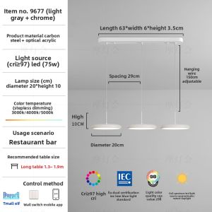 FANCY LAMP CLUB | Artistic French Creamy UFO Dining Chandelier
