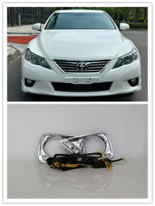 LED DRL For Toyota MARK X REIZ 2010 2011 2012 2013 Daytime Running Lights Daylight Lamp With Dynamic Turning Light Signals 12V