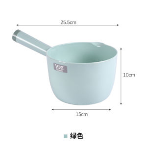 Durable Thickened Plastic Water Scoop Long Handle Flower Watering Kitchen Tool Water Pouring Tool Transparent Household Use