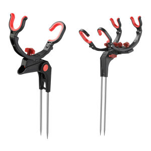 Durable Fish Rod Stand with Foldable Universal Holder for Sea Lake Freshwater and Saltwater Fishing