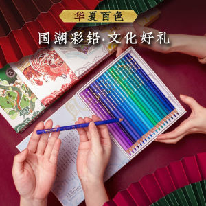 Feiluniao. National Color Lead Gift Box 100 Color Chinese Style Oily Pencil Professional Hand-Painted Set