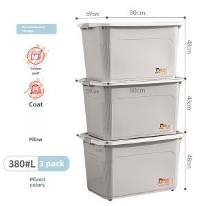 Thickened Storage Box Plastic Extra Large For Home Clothes Finishing Toy Storage Storage Basket Storage Fantastic Non-Airtight Crate