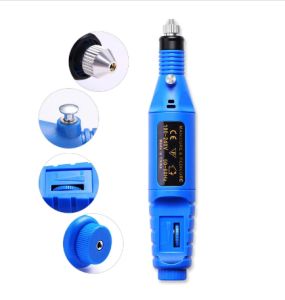 Bor Mini Elektrik Mesin Kikir Amplas Kuku Listrik Nail Art Pen Pedicure Manicure Salon Shaper USB