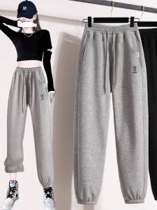 Womens Pure Cotton Sport Pants Spring Autumn New Style Casual Loose Slimming Harem Pants Carrot Casual Sweatpants