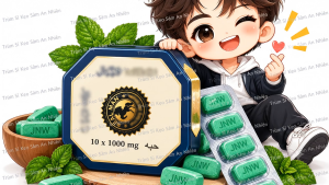 Kẹo Xứ Chùa Vàng Vỉ 10 Viên Thái Lan Ngọ Xanh Lá Dành Cho Nam Trưởng Thành - Che Tên