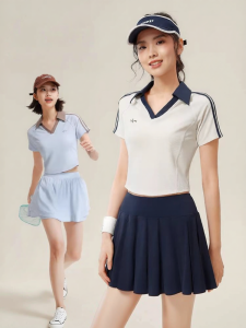 VFU | Retro Fitness T-Shirt for Yoga Badminton Tennis Running Spring Summer