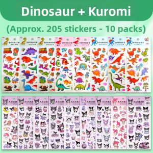 3D Cute Cartoon Dinosaur Stickers