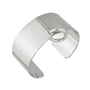 New Classic Smooth Metal Bracelet for Women High Quality Plated Alloy Hip Hop Jewelry Versatile Stylish Fashion Accessory