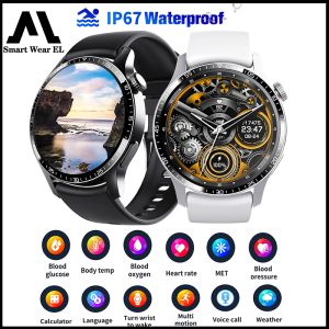 F207 đường huyết Đồng hồ thông minh nhịp tim và đường huyết giám sát IP67 bơi chống nước mặc Nhiệt độ phát hiện giấc ngủ thích hợp cho Android và IOS