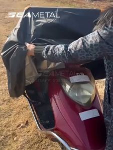 SEAMETAL NEW 3 Layers Waterproof Motorcycle Cover Protection Rain and Dust UV Cover Motor Protective Cover