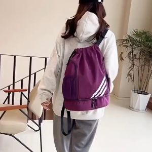 Basketball Bag Shoulders Bag Waterproof Fitness Backpack Sports Drawstring bag Short Trip Travelling Backpack