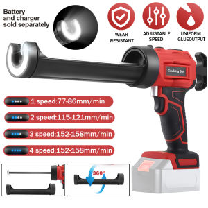 ใช้ได้กับปืนอัดลมแบบไร้สายปืนยิงเครื่องมือวัสดุที่ใช้อุดรอยรั่ว Makita BL1860 4แบบปรับความเร็วได้พร้อมปืนยิงกาวไฟฟ้าแบบไม่หยดสำหรับซ่อมห้องน้ำห้องครัวและกระเบื้องปูพื้น (ไม่รวมแบตเตอรี่)