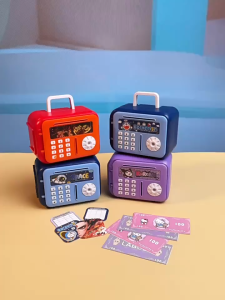 ATM Machine Piggy Bank ATM Safe Box Kuromi Melody Nezha Doraemon Pokemon Space Labubu Stitch XC10