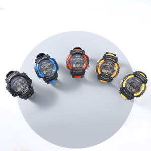 【SuperFashionRoom】Children Sport Watches Digital Wristwatch for Kids Boys Girls Silicone Strap Waterproof Fashion Simple Big Dial Clock