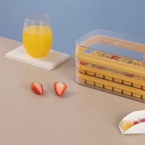 ถาดทำน้ำแข็ง 64 ช่อง (แถม!! ที่ตักน้ำแข็ง) พร้อมกล่องใส่น้ำแข็ง ที่ทำน้ำแข็ง บล๊อคทำน้ำแข็ง แม่พิมพ์น้ำแข็ง