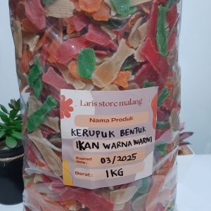KERUPUK BENTUK IKAN DIJAMIN ENAK 250gr /500gr /1000gr