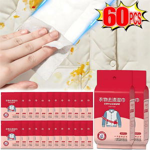 Dozoey เคสกล้อง Go Pro เสื้อผ้า60ชิ้นแบบพกพาแพคเกจเป็นรายบุคคลขจัดคราบสกปรกและตัวขจัดน้ำมันทิชชู่เปียก