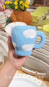 แก้วมัค MUG 🍵เครื่องปั้นมือ☕ งานแฮนด์เมด ฟิลคุณหนูสุด🔥ถูกที่สุด🔥จานชาม เซรามิก LassieDecor