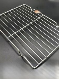 Stainless Steel Baking Tray with Feet Cooling Rack Bread Baking Oven Mesh Filter Water Drainage Oil Separation BBQ Grill Net