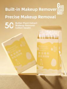 GUOXIAONIU | Makeup Removal Cotton Swabs with Cleansing Liquid Portable