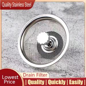 Kitchen Sink Filter with Water Plug / Stainless Steel Anti-clogging Sink Drain Strainer / Bathroom Basin Hair Catcher Stopper / Household Bathroom Kitchen Accessories