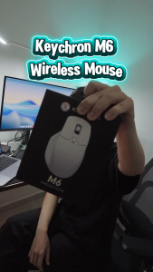 Chuột không dây Keychron M6S All Silent PixArt 3395/ 3311 Wireless 1K Con Lăn Thép - Hàng Chính Hãng