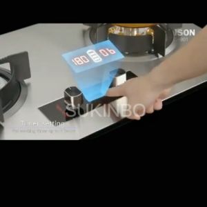 SUKINBO Timer Gas Stove 304 Stainless Steel Build-in / Tabletop 9 Lotus Flame Burner Gas Cooker Dapur gas stove