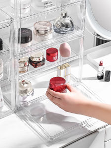 AMU·PIGGY | Transparent Multi-level Cosmetics Organizer