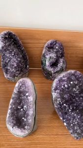 Irregular Shaped Natural Amethyst Druzy Quartz Geode Cluster Crystal Specimen 40-100g