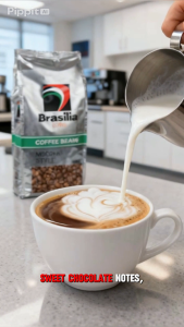 Brasilia Coffee Bean Mocha 500g 100% Roasted Arabica Coffee Whole Beans
