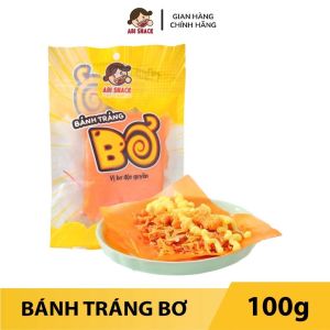 Bánh Tráng Bơ Kèm Topping Hành Phi + Ruốc + Khô gà - Abi Snack - 100gram