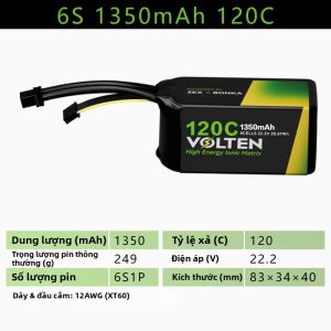 VOLTEN | Pin FPV ZeXin 6S 180C Dòng Xả "Khủng" Cho Drone Freestyle/Racing