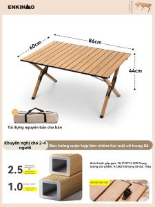 ENKINMO | Bộ Bàn Ghế Dã Ngoại Gấp Đơn Giản