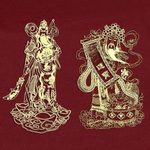 God of Wealth Guan Gong Zhao Gongming Phone Stickers Back Sticker Amass Fortunes God of Wealth Metal Sticker Computer Sticker