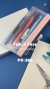 TRG Plastic Pouch Soft PVC Zipper Pencil Case PC-289 - Tempat Kotak Pensil Tahan Air Alat Tulis Transparan TRG
