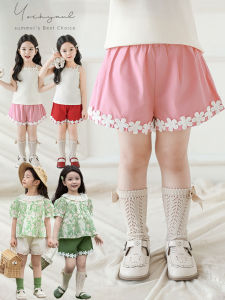 Embroidered Lace Breathable Shorts Casual Loose A-line Shorts