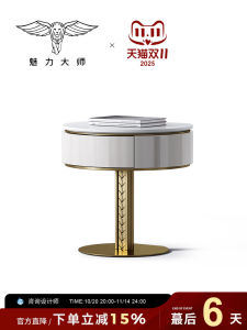 Designer Style Gold Wheat Headboard Table Italian Luxury Bedroom Nightstand Artistic Stainless Steel Furniture