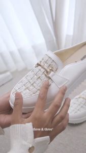 THREE & THREE - Sepatu Sandal Women Mules Flat Slip On Bustong Wanita BA100