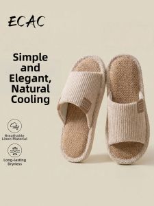 ECAC | Silent Slip-resistant Odor-Proof Sweat-Absorbent Linen Slippers