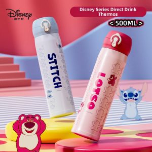 Childrens Stainless Steel Thermal Tumbler With Direct Drink Straw Portable and Aesthetic Snap Lid