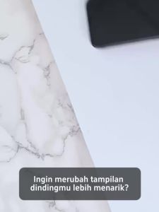 DNV - Wallpaper Dinding Motif Marmer 60cm x 5m Wallpaper Marble Marmer Dapur Kitchen Set Glossy