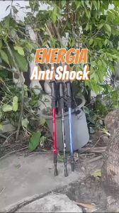 Pole Tongkat Gunung Hiking Camping Portable Lipat Trekking - Biru