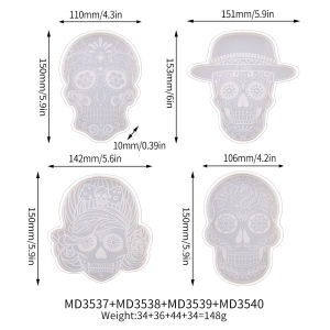 Festival Sugar Skull Silicone Mold