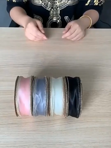 Pita organza buket bunga pita polos Pita kado PT06