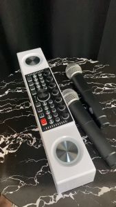 SL HOME KTV SPEAKER  BLUETOOTH SY8 2MIC LIVE SOUNDCARD PORTABLE OUTDOOR