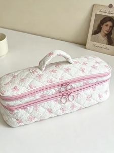 Hair Dryer Storage Bag Double-layer Travel Portable Carrying Case Cosmetic Pouch Organizer Bag