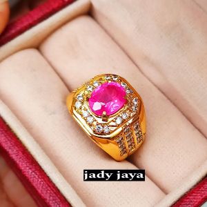 CINCIN BATU RUBY CATAM MINIMALIS MEWAH ELEGANT