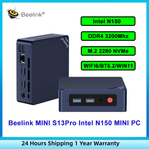 Beelink MINIS 13 PRO Gen Intel Twin Lake N150 DDR4 3200Mhz M.2 2280 SSD Light Office MINI PC