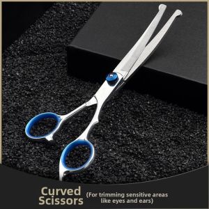 German Crafted Pet Grooming Tool Curved Scissors