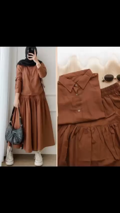 Fashion Muslim. Setelan Rok. Pakaian Wanita.  Sevia Set